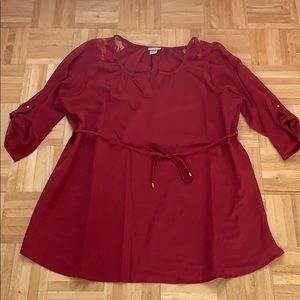 Burgundy Maternity top